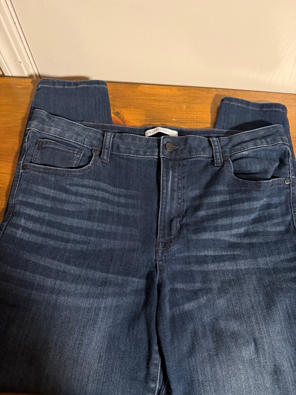 Celebrity Pink Women's High-Rise Dark Indigo Jeans